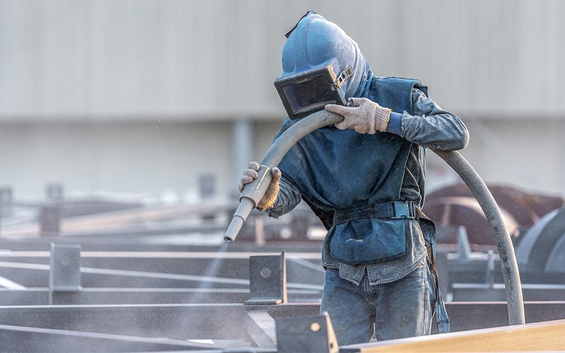 Professional sand blasting services UAE